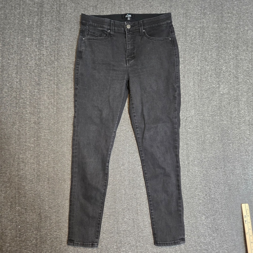 Lularoe Magic Waist Black‎ Stretch Skinny Pants Sz 30 x 27 Midrise